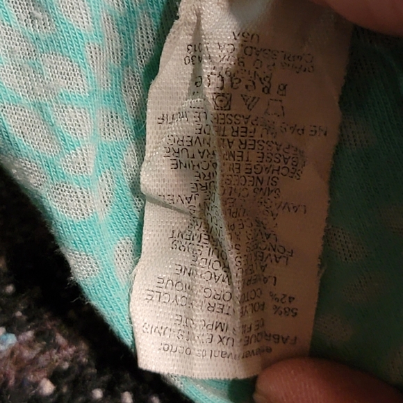 Prana Blue, green, yellow Ombre Burnout Hoodie Lightweight Longsleeve W's Medium - Picture 10 of 11